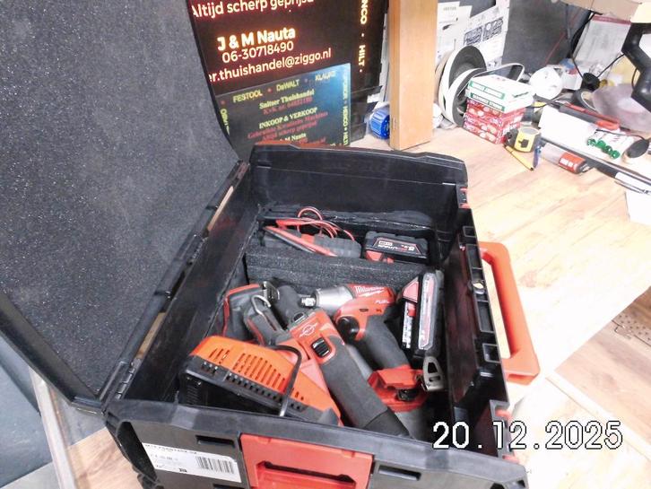 Milwaukee Set., Doe-het-zelf en Verbouw, Gereedschap | Handgereedschap, Gebruikt, Ophalen of Verzenden
