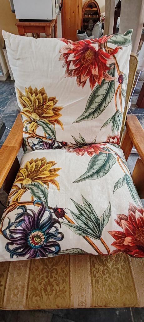 Sierkussen 2x, Huis en Inrichting, Woonaccessoires | Kussens, Zo goed als nieuw, Vierkant, Ophalen of Verzenden