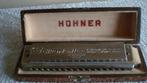 hohner mondharmonica + opbergkistje vintage/retro, Muziek en Instrumenten, Blaasinstrumenten | Mondharmonica's, Verzenden, Met koffer of doosje
