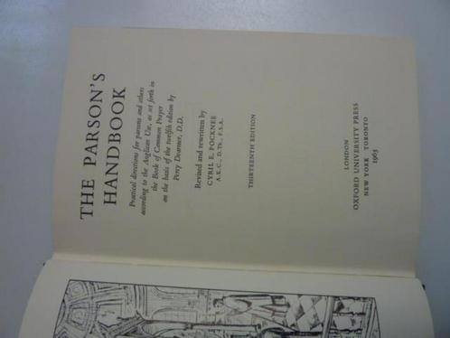 C.Pocknee - The Parson's handbook, Boeken, Taal | Engels, Zo goed als nieuw, Verzenden