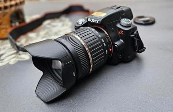 Sony a35 + Tamron telelens + Lowepro bag beschikbaar voor biedingen