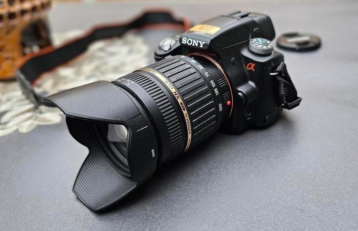 Sony a35 + Tamron telelens + Lowepro bag, Audio, Tv en Foto, Fotocamera's Digitaal, Zo goed als nieuw, Spiegelreflex, Overige Merken