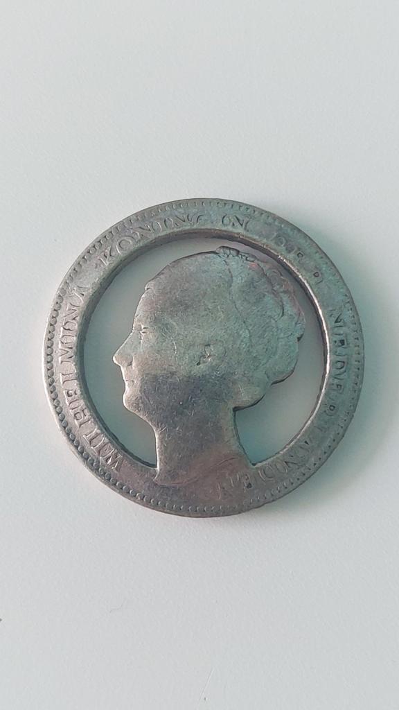 Zilveren Wilhelmina Gulden, Postzegels en Munten, Munten | Nederland, Losse munt, 1 gulden, Koningin Wilhelmina, Zilver, Ophalen of Verzenden