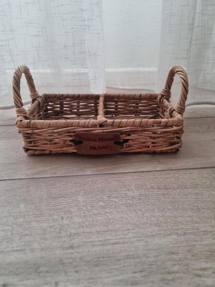 Riviera Maison rieten zeepmandje, Huis en Inrichting, Badkamer | Badtextiel en Accessoires, Zo goed als nieuw, Ophalen of Verzenden