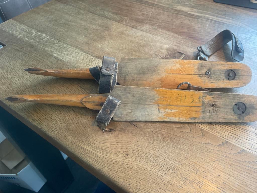 Houten Schaatsen, Nauta Heeg, Sport en Fitness, Schaatsen, Ophalen of Verzenden, Gebruikt, Friese doorlopers, Overige merken