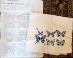 margriet vlinder rest borduurpakket/patroon + stof, Verzenden