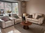 Mooi natuzzi bankstel + 2 fauteuils, Ophalen, Zo goed als nieuw, Rechte bank, Leer
