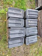 Vlakke mulden pannen De Valk Echt Holland  80 stuks, Doe-het-zelf en Verbouw, Ophalen, Gebruikt, Steen of Klei, Blauw