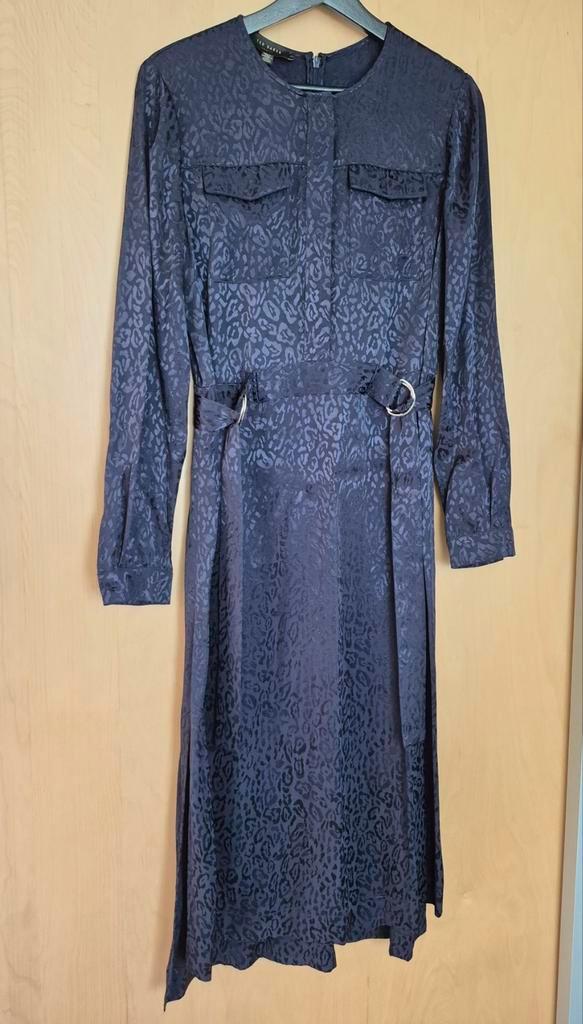 NIEUW Ted Baker panter koningsblauwe jurk 100% viscose, Kleding | Dames, Jurken, Nieuw, Maat 38/40 (M), Blauw, Onder de knie, Ophalen of Verzenden