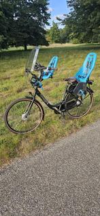 Gazelle Bloom Moederfiets, izgs, mt 57, kinderzitjes incl., Fietsen en Brommers, Fietsen | Dames | Moederfietsen, Ophalen, 2 zitjes