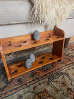 Vintage Eierrekje met Stenen Eieren, Huis en Inrichting, Woonaccessoires | Kandelaars en Kaarsen, Gebruikt, Bruin, Ophalen of Verzenden