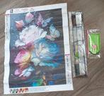 Diamond Painting Bloemen en Vlinders 30x40, Hobby en Vrije tijd, Knutselen, Ophalen of Verzenden, Nieuw, Materiaal
