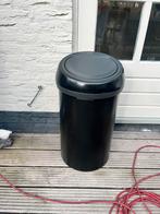 Brabantia Prullenbak 50-60 liter zwart, Huis en Inrichting, Woonaccessoires | Prullenbakken, Ophalen, Gebruikt, 50 tot 75 cm, 40 liter of meer