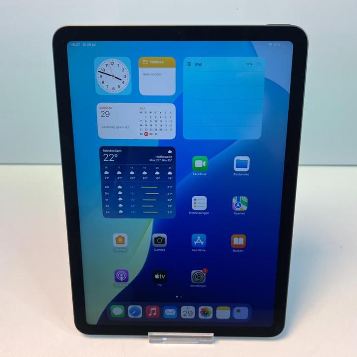 Apple iPad Air 4e Gen 256GB Grijs Wifi | 90% | Nette staat!, Computers en Software, Apple iPads, Zo goed als nieuw