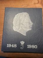 Juliana map zonder zilver geld, Postzegels en Munten, 1 gulden, Ophalen of Verzenden, Koningin Juliana