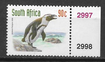 Zuid Afrika 1999 Vogel zwartvoetpinguin reprint postfris beschikbaar voor biedingen