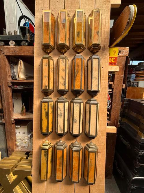 Art deco wandlampen, Huis en Inrichting, Lampen | Wandlampen, Gebruikt, Glas, Ophalen of Verzenden