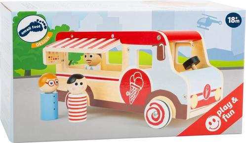 Houten speelgoed IJsco truck met poppetjes NIEUW in doos, Kinderen en Baby's, Speelgoed | Houten speelgoed, Nieuw, Duw- of Trekspeelgoed