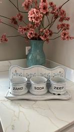 Mooi oud zand zeep en soda saks motief, Ophalen