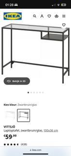 IKEA VITTSJO laptoptafel, Ophalen, Zo goed als nieuw