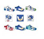 3 paar Sonic Sneakersokken - Maat 23/26 - 27/30 - 31/34, Kinderen en Baby's, Kinderkleding | Schoenen en Sokken, Ophalen of Verzenden