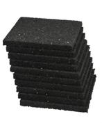 Tas met gebruikte rubberen tegeldragers 10x10 cm, Tuin en Terras, Terrasdelen en Vlonders, Ophalen, Gebruikt, Overige materialen