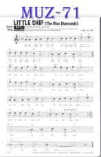 Muz71 bladmuziek super song: Little Ship (The Blue Diamonds), Muziek en Instrumenten, Gebruikt, Piano, Ophalen of Verzenden, Artiest of Componist