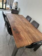 XOOON houten eettafel en 6stoelen(gebruıkt), Huis en Inrichting, Tafels | Eettafels, Ophalen, 50 tot 100 cm, Zo goed als nieuw