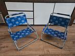 2x Strandstoelen - Inklapbaar 1x gebruikt, Tuin en Terras, Ophalen of Verzenden, Zo goed als nieuw, Aluminium, Inklapbaar