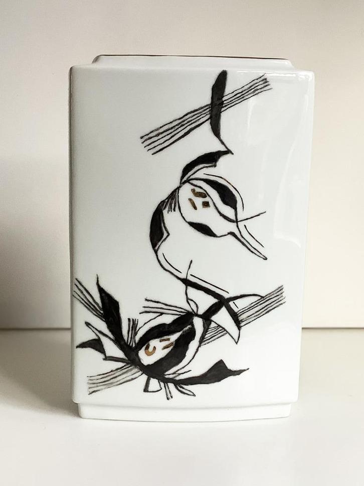 Vintage vaas Gerold Tettau Bavaria gesigneerd, Antiek en Kunst, Antiek | Vazen, Verzenden