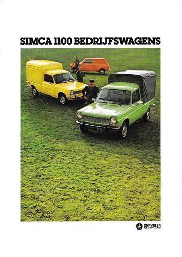 Simca 1100 bedrijfswagens, augustus 1977 beschikbaar voor biedingen