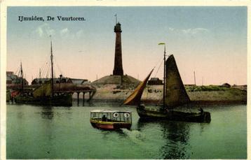 IJmuiden, de Vuurtoren - boten - ongelopen beschikbaar voor biedingen