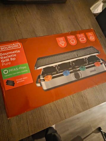 Bourgini Raclette Grill 8p - Nieuw in doos! beschikbaar voor biedingen
