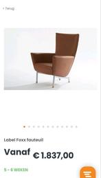 Foxx label Gérard vd Berg leren fauteuil, Huis en Inrichting, Stoelen, Ophalen, Gebruikt, Bruin, Leer