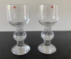 iittala Timo Sarpaneva 2 prachtige bokalen Ritari 1979 nieuw, Verzenden