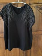 Paprika top zwart met glitter maat T-1 = 44, Zwart, Maat 42/44 (L), Ophalen of Verzenden, Zo goed als nieuw