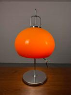 Harvey Guzzini “Lucerna” tafellamp – Oranje en Chroom, Ophalen, Gebruikt, Metaal, Minder dan 50 cm