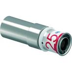 Uponor S-Press Plus 25x28 Overgangskoppeling Chroom, Ophalen of Verzenden, Nieuw