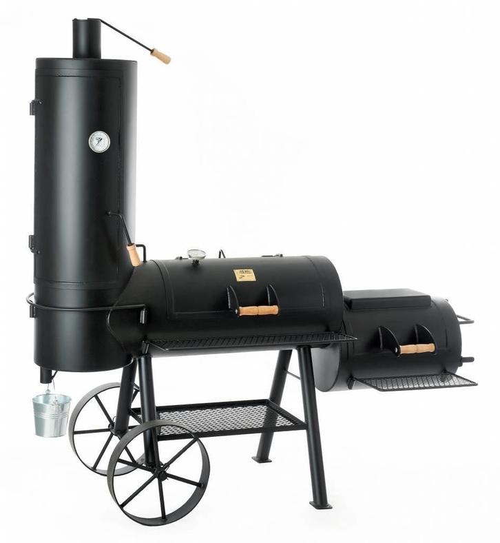 Professionele oklahoma smoker joe's, Tuin en Terras, Houtskoolbarbecues, Zo goed als nieuw, Ophalen