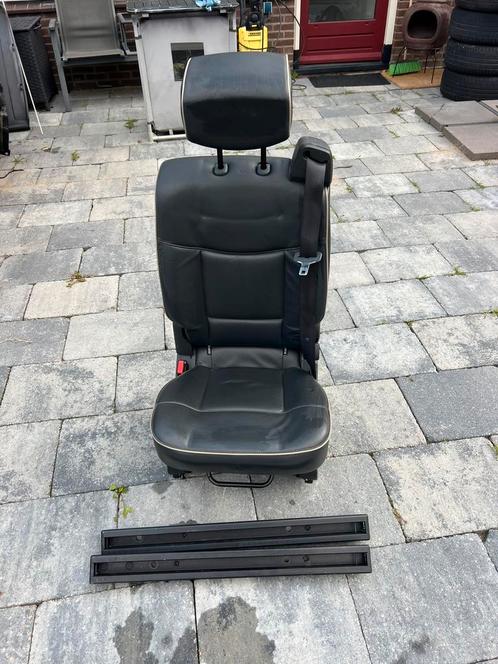 Zwart leren stoel isofix 3p gordel zelfbouw camper oldtimer, Caravans en Kamperen, Camper-accessoires, Nieuw, Ophalen of Verzenden