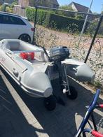 Mooie rubberboot met buitenboordmotor, Watersport en Boten, Airdeck, Zo goed als nieuw, Benzine, Minder dan 70 pk
