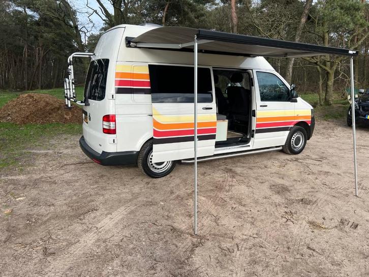 Volkswagen camper T5 Facelift, Fietsendrager Luifel UNIEK!, Caravans en Kamperen, Campers, Particulier, tot en met 2, Buscamper of Camperbus