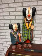 Houten Clowns Beelden - Handgesneden en Beschilderd Set van, Ophalen