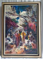 John Bevort (1917-1996) - Arabische markt - 1960, Antiek en Kunst, Kunst | Schilderijen | Klassiek, Ophalen