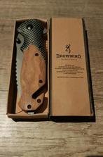 Nieuw zak/klap/jachtmes van browning. Carbon Look met hout., Ophalen of Verzenden, Landmacht, Nederland