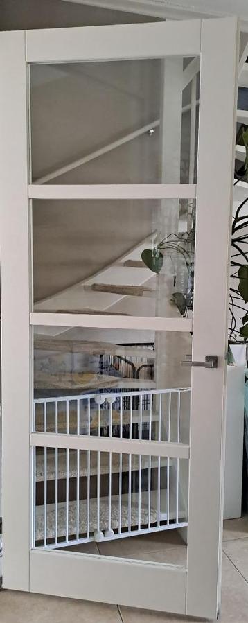 Cando binnendeur blank glas.  rechts 231,5 x 93cm  beschikbaar voor biedingen