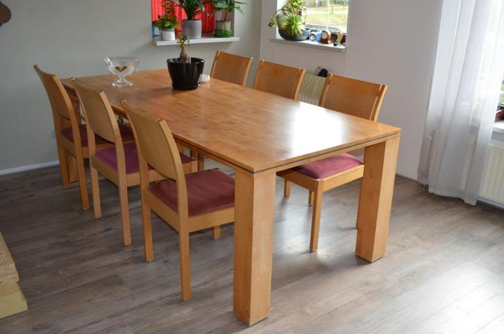 8 eetkamerstoelen, Huis en Inrichting, Stoelen, Gebruikt, Vijf, Zes of meer stoelen, Hout, Overige kleuren, Ophalen