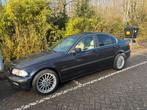 BMW E46 3-Serie 320i FULL OPTION EXECUTIVE AUT 2001 Zwart, Auto's, Open dak, Achterwielaandrijving, Beige, Zwart