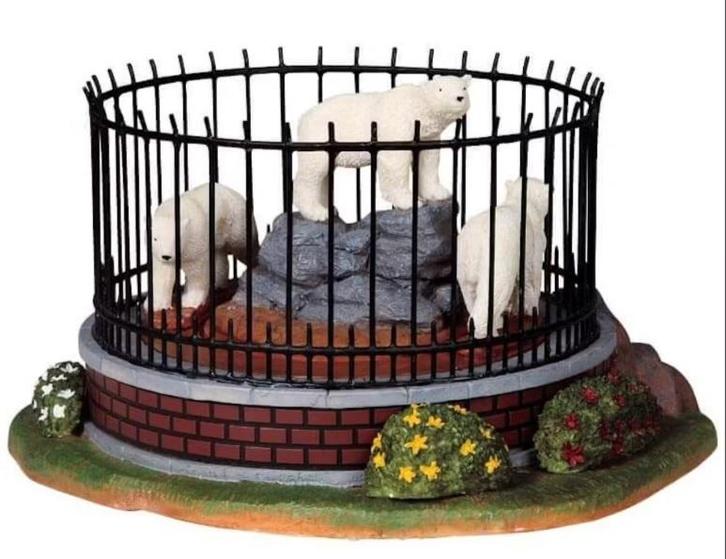 Lemax Polar Bear Cage, Diversen, Kerst, Zo goed als nieuw, Verzenden