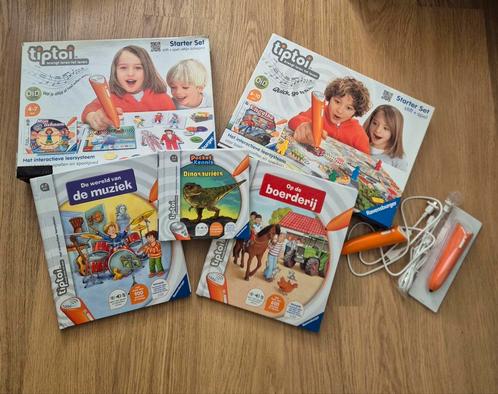 Tiptoi set met 2 pennen, Kinderen en Baby's, Speelgoed | Educatief en Creatief, Gebruikt, Taal en Lezen, Ontdekken, Met geluid